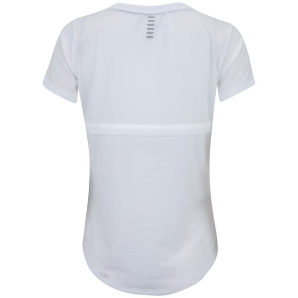 Vista 2 Camiseta Feminina Under Armour Manga Curta Streaker Run Under Armour BRANCO/CINZA ESC