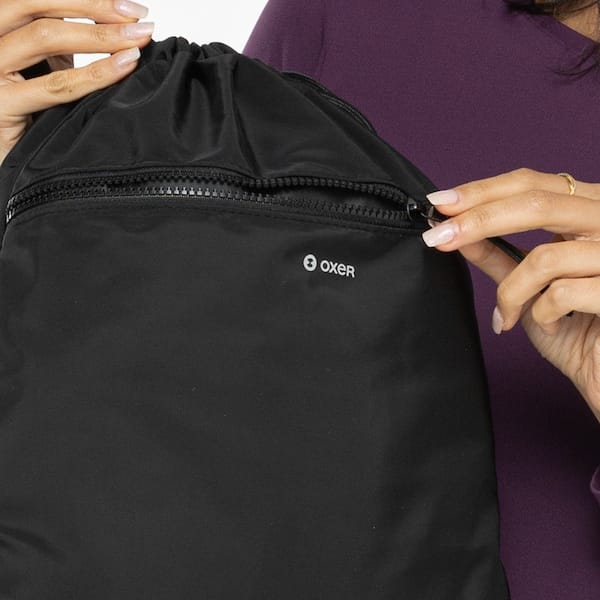 Vista 2 Gym Sack Oxer Básico Oxer PRETO/PRATA