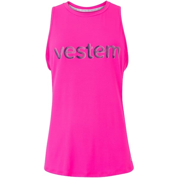 Vista principal Camiseta Regata Feminina Vestem Biles Dry Fit Vestem ROSA ESCURO