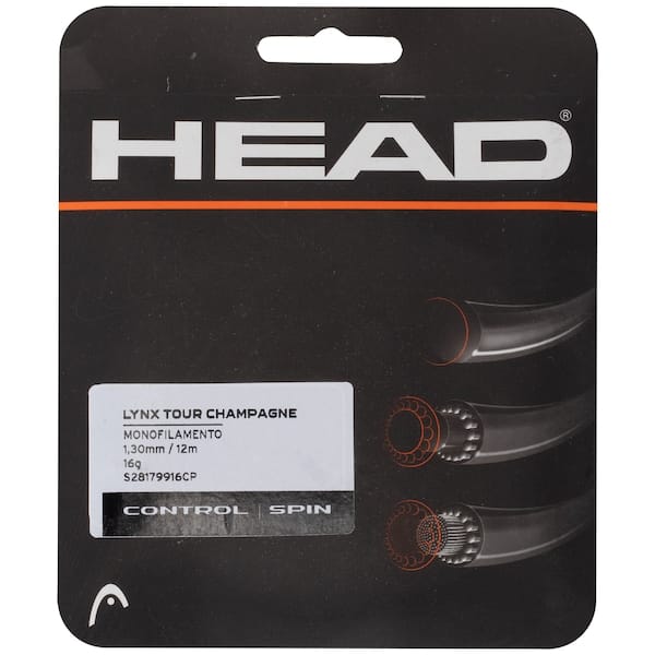Corda para Raquete de Tênis Head Lynx Tour 16 Champagne