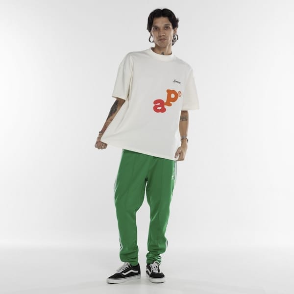 Vista 2 Camiseta Approve Manga Curta Huge Letters Approve OFF WHITE