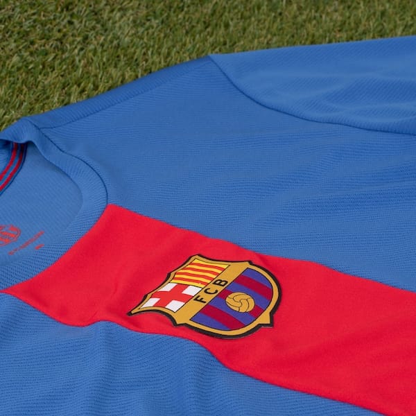 Vista 2 Camiseta do Barcelona Recorte Dry Masculina Barcelona AZUL/VERMELHO