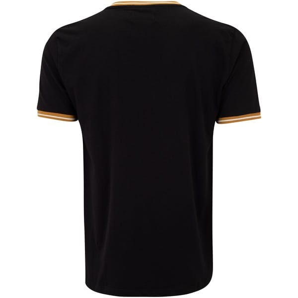 Vista 2 Camiseta do Real Madrid Balboa Masculina Algodão Balboa PRETO