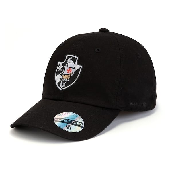 Boné do Vasco da Gama Aba Curva Supercap Strapback Tinturado com Bordado Adulto