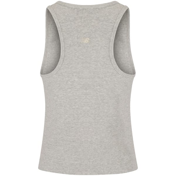 Vista 2 Camiseta Regata Feminina New Balance Canelada Small Logo New Balance CINZA MESCLA