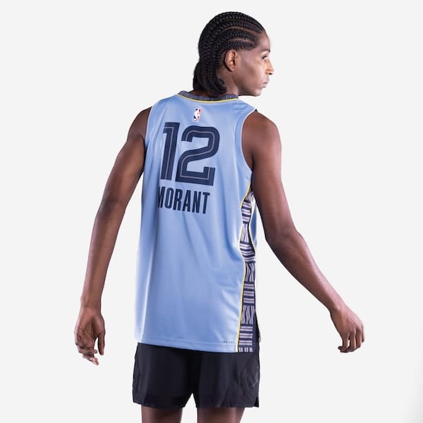 Vista 2 Camiseta Regata Ja Morant NBA Nike Memphis Grizzlies Statement Edition Nike AZUL CLA/AZUL