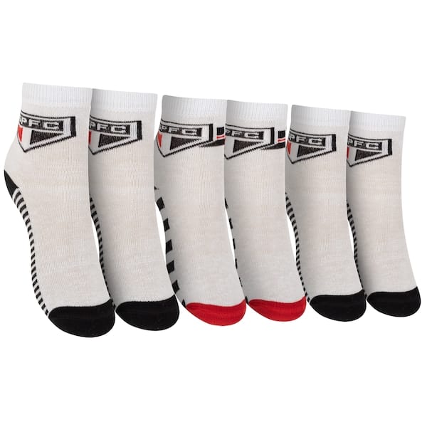 Vista principal Kit de Meias do São Paulo Rikam Soquete Tamanho 25 ao 28 Rikam BRANCO