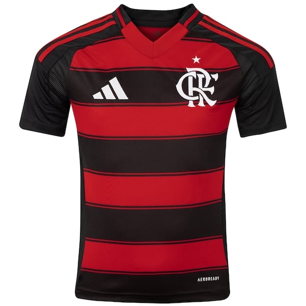 Camisa do Flamengo I 25/26 adidas Juvenil Torcedor