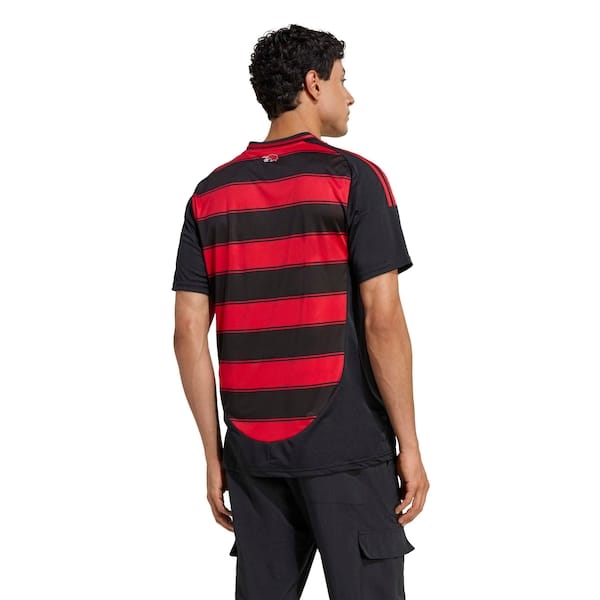 Vista 2 Camisa do Flamengo I 25/26 adidas Masculina Torcedor Adidas PRETO