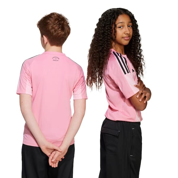 Vista 2 Camisa do Inter de Miami I 25 adidas Infantil Torcedor Adidas ROSA CLARO