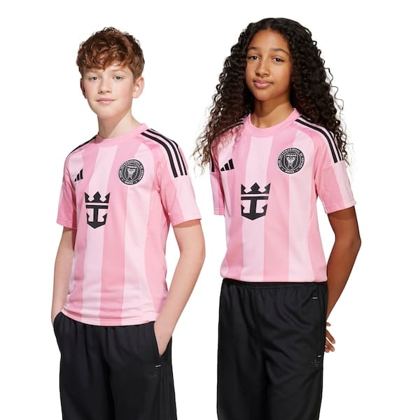 Vista principal Camisa do Inter de Miami I 25 adidas Infantil Torcedor Adidas ROSA CLARO