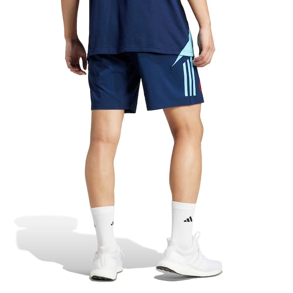 Vista 2 Bermuda do Flamengo 25 adidas Masculina Viagem Adidas AZUL ESCURO