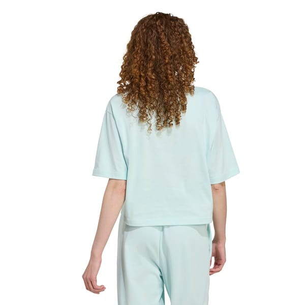 Vista 2 Blusa Cropped Feminina adidas Big Logo Adidas VERDE CLARO