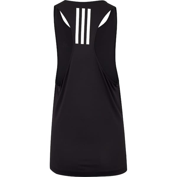 Vista 2 Camiseta Regata Feminina adidas Own The Run 3 Listras Adidas PRETO