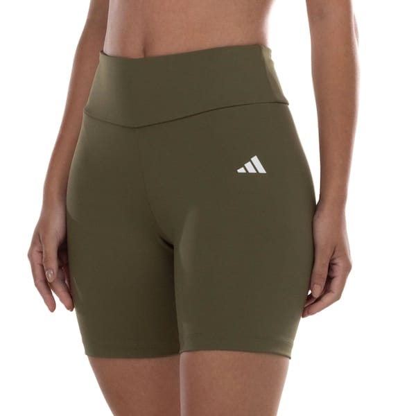 Vista principal Short Feminino adidas Treino Básico Adidas VERDE ESCURO