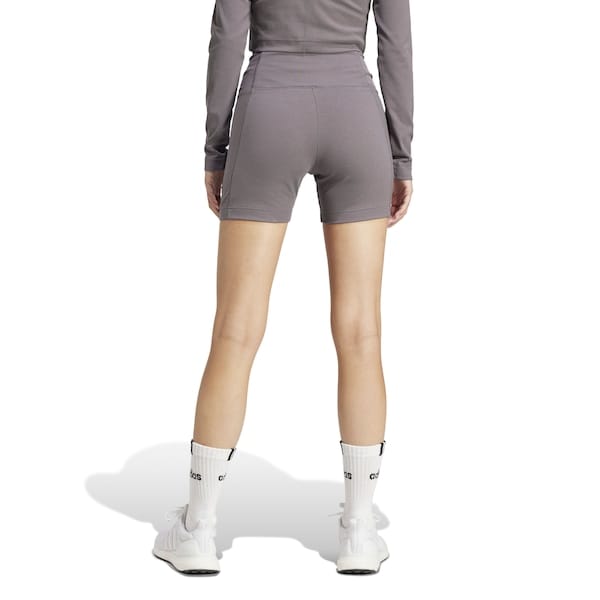 Vista 2 Short adidas Biker Cós Alto ALL SZN Ri Feminino Adidas CINZA ESCURO