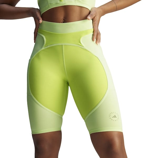 Vista principal Bermuda Biker Feminina adidas by Stella McCartney Adidas VERDE CLARO