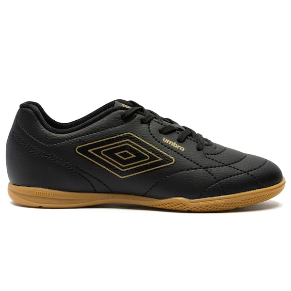 Vista principal Chuteira Futsal Júnior Umbro Class Footballer Umbro PRETO/OURO