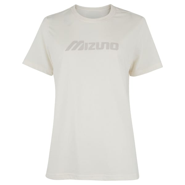 Vista principal Camiseta Mizuno Basic Run Feminina Mizuno OFF WHITE