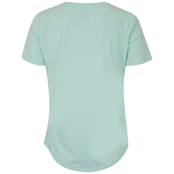 Vista 2 Camiseta Feminina Mizuno Manga Curta Focus Stamp Mizuno AZUL CLARO