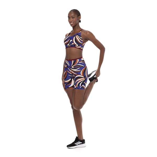 Vista principal Bermuda Farm Biker Banana Inverno Cós Médio Feminina FARM AZUL ESC/MARROM