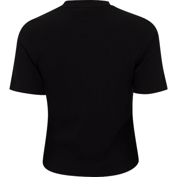 Vista 2 Camiseta Feminina Fila Manga Curta Regular Essentials Cane Fila PRETO