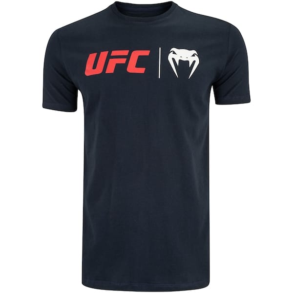 Camiseta Masculina UFC Venum Manga Curta Classic Navy