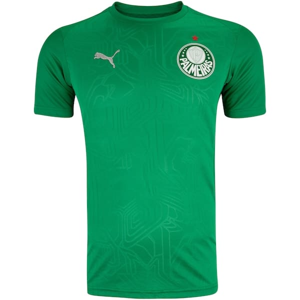 Vista principal Camisa do Palmeiras 25 Puma Masculina Treino Puma VERDE