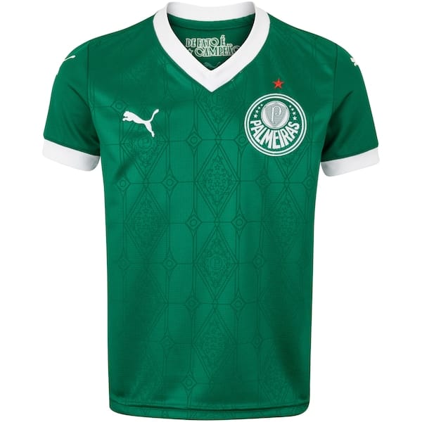 Vista principal Camisa do Palmeiras I 25 Puma Infantil Torcedor Puma VERDE