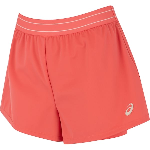 Vista principal Short ASICS Nara Elástico 2 em 1 Feminino ASICS CORAL
