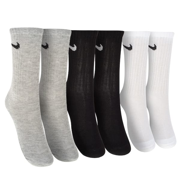 Kit 3 pares de Meias Nike Crew SP25 Cano Médio Infantil