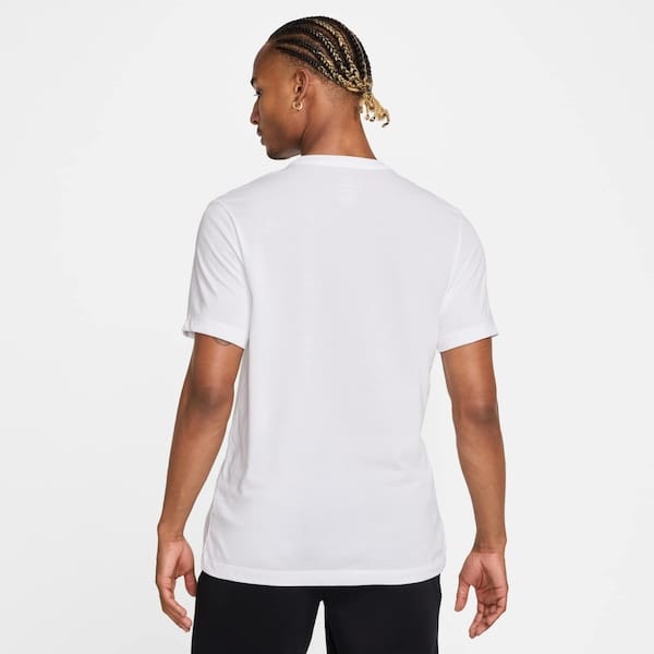 Vista 2 Camiseta Masculina Nike Manga Curta Dri-fit HBR No Nike BRANCO