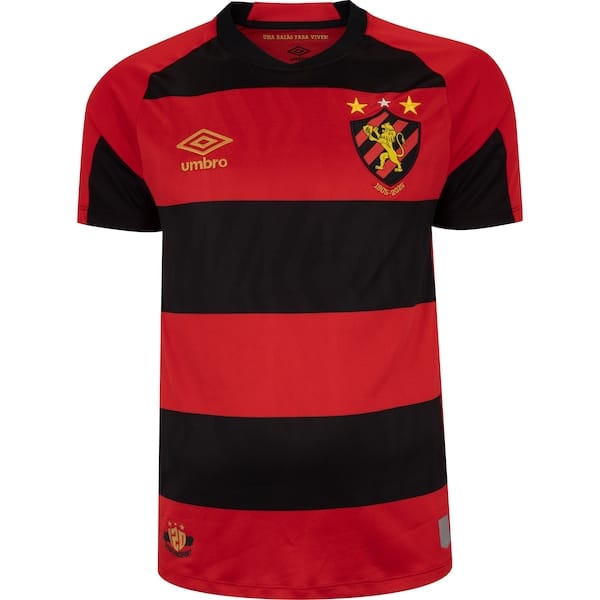 Vista principal Camisa do Sport CIub do Recife I 25 Umbro Masculina Torcedor Umbro VERMELHO/PRETO