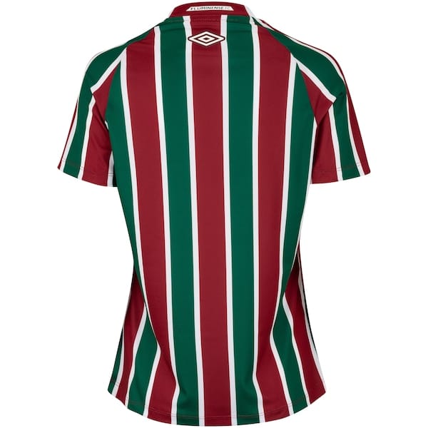 Vista 2 Camisa do Fluminense I 25 Umbro Feminina Torcedora Umbro VERDE/VINHO