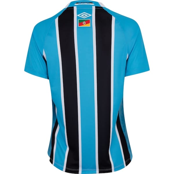 Vista 2 Camisa do Grêmio I 25 Umbro Feminina Torcedora Umbro AZUL/PRETO