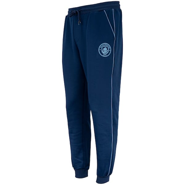 Vista principal Calça de Moletom Manchester City Masculina Manchester City AZUL ESCURO