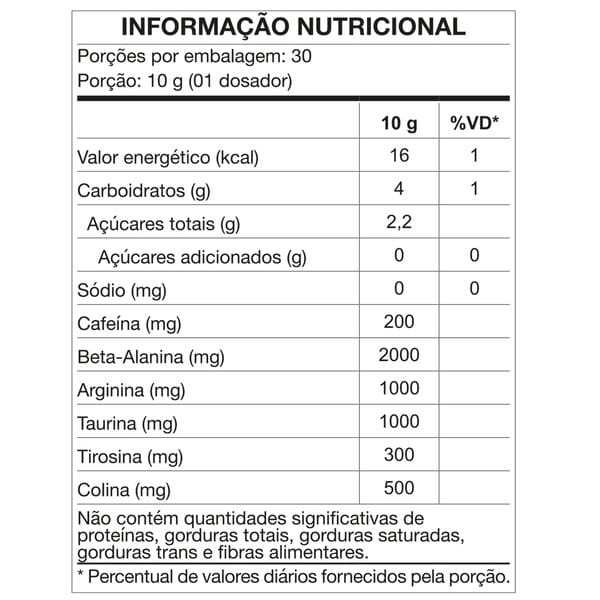 Pré-Treino Nutrata Nervous Pink Lemonade 300g - 2