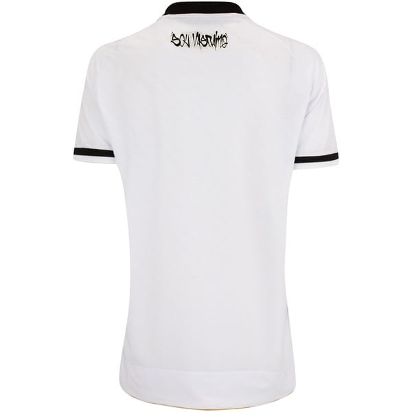 Vista 2 Camisa do Vasco da Gama II 25 Torcedor Kappa Feminina. Kappa BRANCO/PRETO