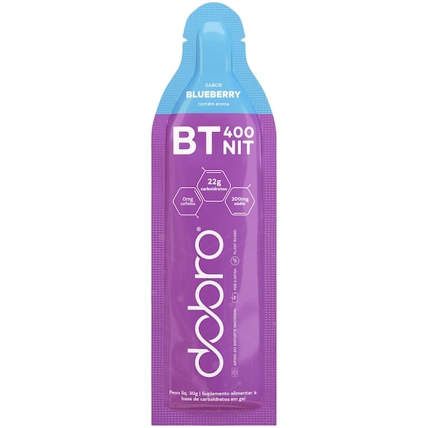 Suplemento Pré-Treino BT Nitrato Gel Dobro 30g Blueberry