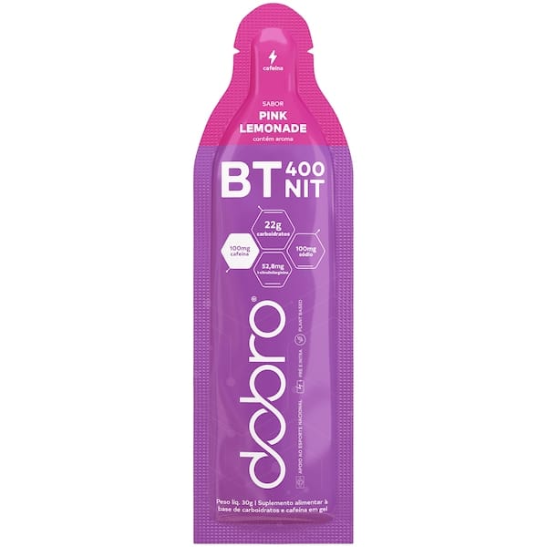 Vista principal Suplemento Pré-Treino BT Nitrato Gel Dobro 30g Pínk Lemonade Dobro ROSA/ROXO CLA