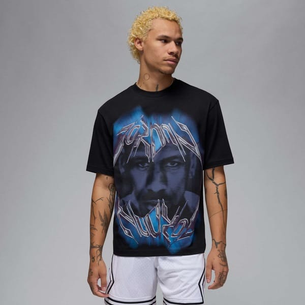 Vista 2 Camiseta Jordan Crew 85 Nike Masculina Nike PRETO