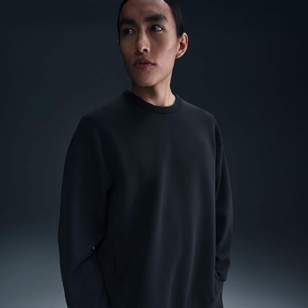 Vista 2 Blusão Masculino Nike Dri-FIT Is Crew Nike PRETO