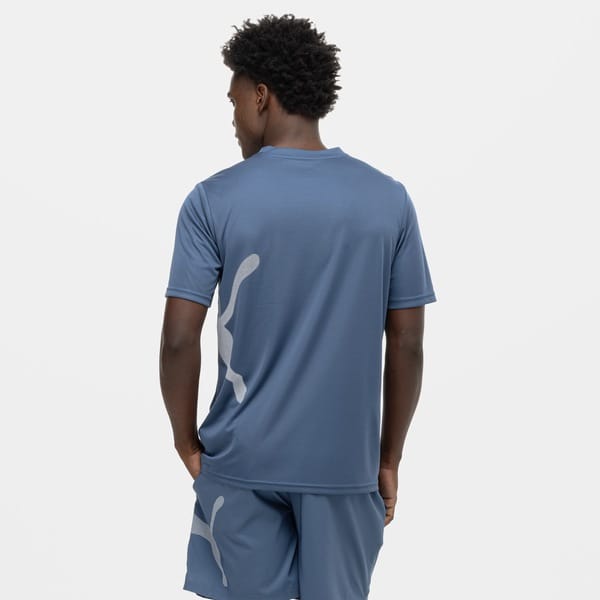 Vista 2 Camiseta Masculina Puma Manga Curta Tad Big Logo Puma AZUL CLARO