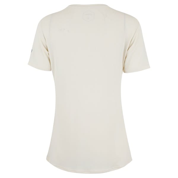 Vista 2 Camiseta ASICS Crepe Ultraleve Feminina ASICS OFF WHITE