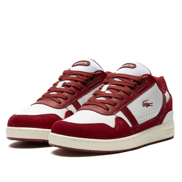 Vista 2 Tênis Lacoste T-Clip Masculino Lacoste BRANCO/VERMELHO
