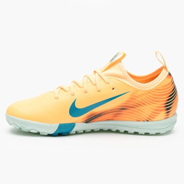 Vista 2 Chuteira Society Júnior Nike Zoom Vapor 16 Academy Mbappé Nike LARANJA/AZUL
