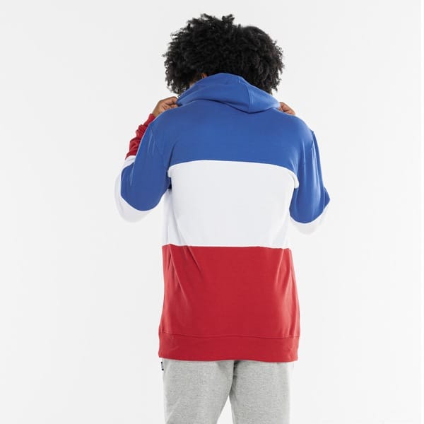 Vista 2 Blusão Masculino New Era NBA World NBA AZUL/VERMELHO