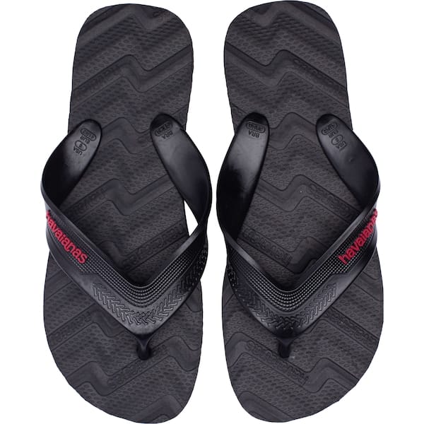 Vista principal Chinelo Masculino Havaianas Track Waves Havaianas PRETO