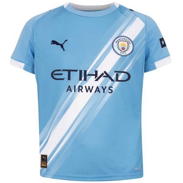 Camisa do Manchester City I 25 Puma Torcedor Infantil