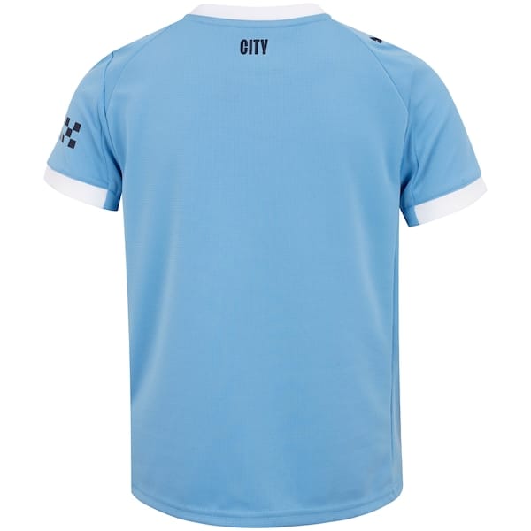 Vista 2 Camisa do Manchester City I 25 Puma Torcedor Infantil Puma AZUL/BRANCO